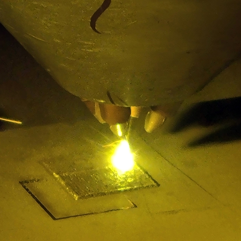 The LENS Directed Energy Deposition (DED) machine from Optomec is one ofseveral 3D printers at the University of North Texas, which researchers there study to better understand and thereby improve additive manu facturing technology.